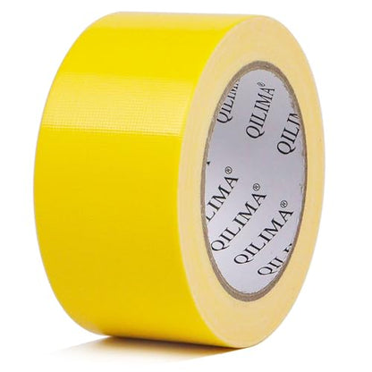 QILIMA Cloth Duct Tape, Waterproof Duct Cloth Fabric, Professional Grade Duct Tape for Photographers,Repairs, DIY, Crafts, Indoor Outdoor Use,2 Inch X 28 Yards, Yellow - color: Yellow
