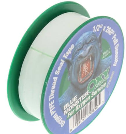 Two Pack - 70850 Blue Monster for Oxygen 1/2" x 260" Green PTFE Thread Seal Tape Blue Monster for Oxygen Service Oxy Clutch Full Density