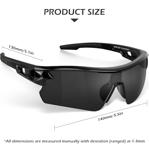 OXG 6 Pack Safety Glasses for Men Women, ANSI Z87.1 Work Glasses Anti Scratch Protective Eyewear with UV400 Protection - color: Grey