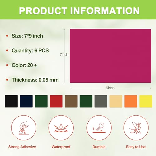 TIANLDD Waterproof Repair Tape for Boat Covers,Tents,Tarp,RV Awning，Fabric Repair Tape(Rose Red) - color: Rose Red, size: Nylon-7 in x 9 in