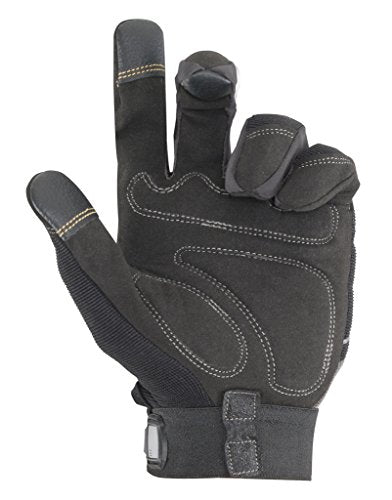 Custom Leathercraft205B Engine Crew Mechanic's Glove, Black, Large - size: Large