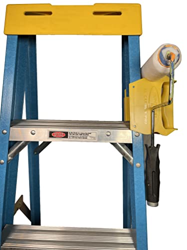 Boxtown Team Ladder Carrier (XL PRO Yellow) | Ladder Accessories | Ladder Handle | Drill Gun Holster - color: XL Pro Yellow