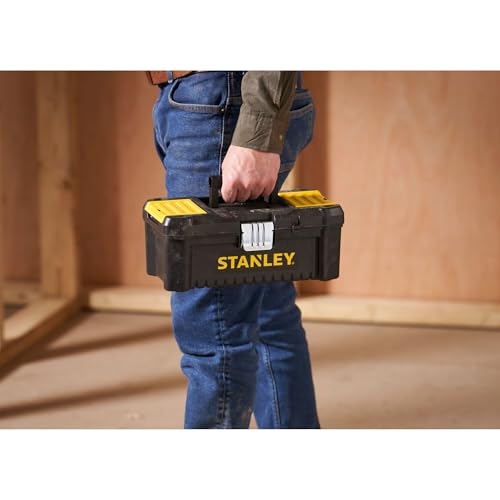 Stanley STST1-75515 Toolbox "Essential" with metal latches, Black/Yellow