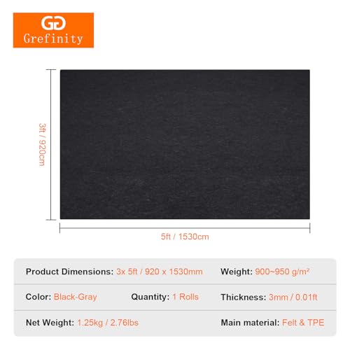 Grefinity Oil Spill Mat, 2 Pack 36" x 60" Oil Mat for Driveway, Under Car Pad for Garage Floor, Protects Against Oil, Chemicals & Stains with TPE Anti-Leak Backing, Reusable & Washable - size: 36"x60"（2 PCS）