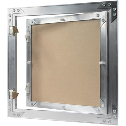 12" x 12" Waterproof Drywall Access Panel, Tileable and Paintable Ceiling and Wall Access Panel for Drywall, Wire Cover for Wall Covering Panels, Push to Open, Flush-Mount Wall Hole Cover - size: 12x12 Inch
