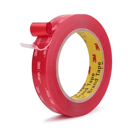 Double Sided Tape Heavy Duty Mounting Tape 0.75" x 13.8Ft Made of 3M 4910 Clear Strong Adhesive Waterproof Foam Tape for Home Office Car Decorative Materials and Trims - color: Transparent, size: 0.75" x 13.8Ft