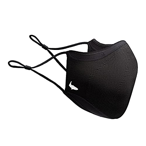 INHERENT Premium Traveler's Face Mask with Anti-Odor SILVERbac | Reusable, Adjustable, Comfortable - style: Black - Large