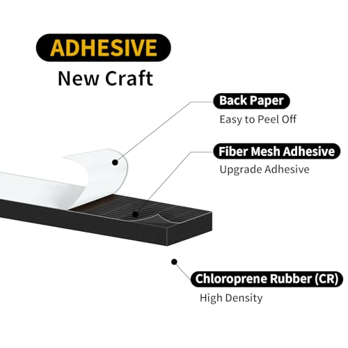 Weather Stripping Door Seal Strip,Window Weather Stripping,Strong Adhesive, Weatherproof, Reduce Noise, Gap Filler, Foam Insulation Tape for Doors and Windows (Black,1 in x 3/8 in x 13Ft) - size: 1 In x 3/8 In x 13Ft