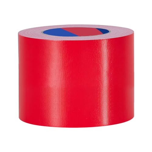 Red Heavy Duty Duct Tape, 4 Inch x 55 Yards, Industrial Grade Waterproof & UV Resistant, Strong Adhesive for Indoor Outdoor Repairs, Crafts, Home Improvement, Moving Packing and DIY Projects - color: Red, size: 4Inch x 55 Yards