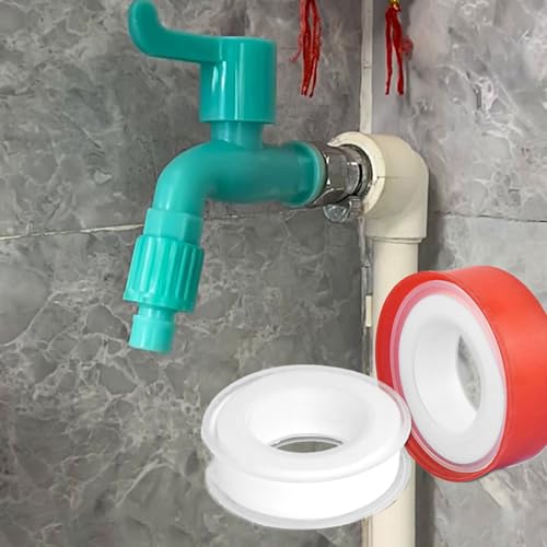 PTFE Thread Sealant Tape Leak Proof Solution Versatile PTFE Plumbing Tape Simple for Kitchen & Bathroom Pipe Connection