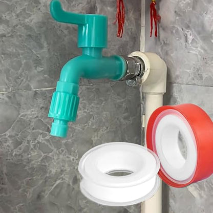 PTFE Thread Sealant Tape Leak Proof Solution Versatile PTFE Plumbing Tape Simple for Kitchen & Bathroom Pipe Connection