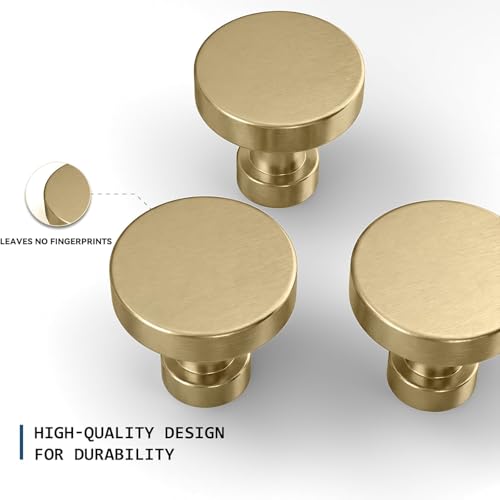 20 Pack Cabinet Knobs Champagne Bronze Drawer Knobs Solid Dresser Knobs for Dresser Drawers - color: Champagne Bronze, size: 20 Pack