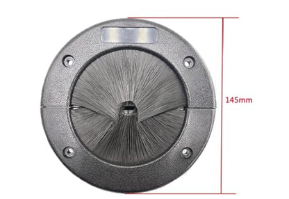 4-Inch Cable Management Grommet for Raised Floors - Airflow & Dust Protection, Data Center & Server Room Use - Durable Rubber Floor Grommet Insert (Single Pack)