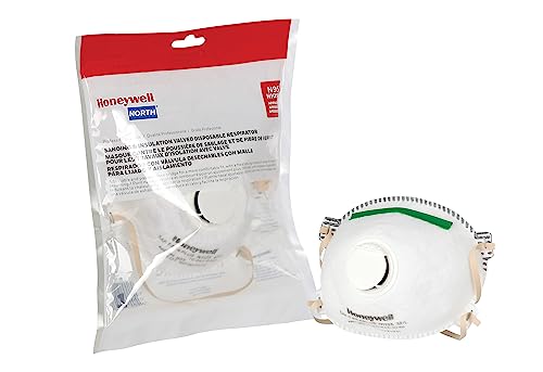 Honeywell NIOSH-Approved N95 Respirator Mask with Exhalation Valve for Airborne Particulates (RWS-54006)