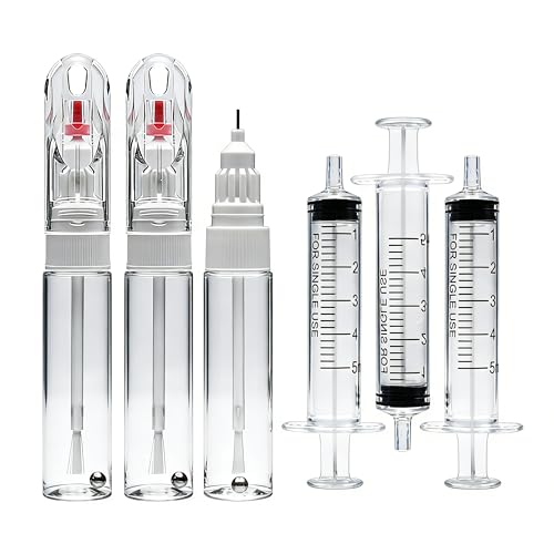 Touch Up Paint Pen, 3-Pack Refillable Paint Pens (Brush & Precision Tip), Mess-Free&Reusable Paint Repair Tool kit for Furniture, Wall, window,crack,toy model and Lubricating Gear/Chain in Tight Spots