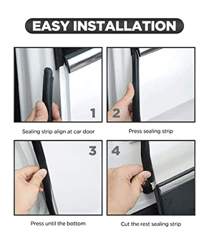 Rubber Edge Trim,Car Weather Striping,Door Rubber Seal Strip Trim Seal,Automotive Weather Stripping Edge Guard for Cars, Boats, RVs, Trucks, and Home Applications (10 FT) - size: 10 FT