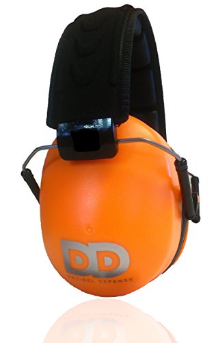 DECIBEL DEFENSE Professional Safety Ear Muffs 37dB NRR - The HIGHEST Rated & MOST COMFORTABLE Ear Protection For Shooting & Industrial Use - THE BEST HEARING PROTECTION GUARANTEED (HI-VIZ ORANGE) - color: Orange, size: Regular