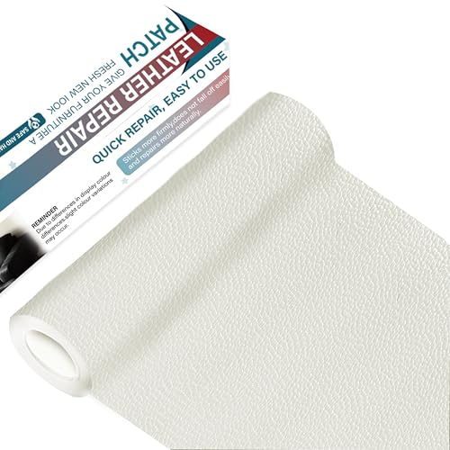 Leather Repair Patch Tape,16x63 inch Self Adhesive Leather Patches for Furniture,Vinyl Leather Repair Kit for Couches,Car Seats,Sofas,Office Chairs,Beige - color: Beige, size: 16*63inch