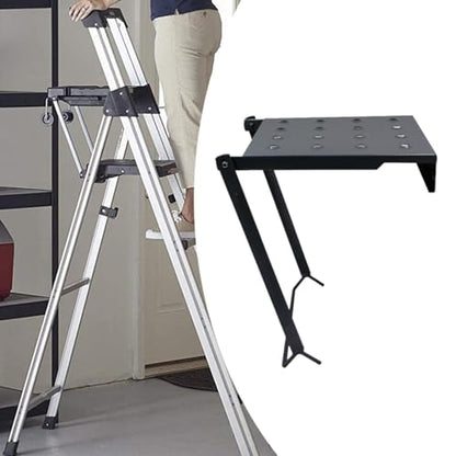 Ladder Work Platform Anti Slip Extension Ladder Tray Storage Shelf