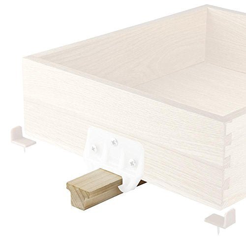 Rockler Hardwood Center Mount Drawer Slides - Wooden Drawer Track Features Classic “T” Shaped Design – Center Mount Slide Made of Hardwood - Drawer Center Track Fits the Slide Guides