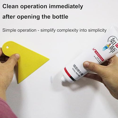 2 Pack Wall Mending Agent,Drywall Repair Kit,Wall Spackle with Scraper, Wall Surface Hole Fill Quick and Easy Solution