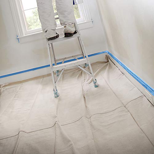 Trimaco 51127 SuperTuff Drop Cloth, 4-feet x 12-feet, Tan, 48 Sq Ft - size: 4-feet x 12-feet