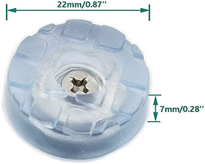 20 PCS Transparent Round Furniture Pads,Non Slip Non Skid Furniture Feet for Table,Desk,Chair,Sofa Leg,Noise Canceling Heavy Duty Furniture Sliders,Furniture Cups to Protect Hardwood Floors (22x7mm) - size: 22x7mm