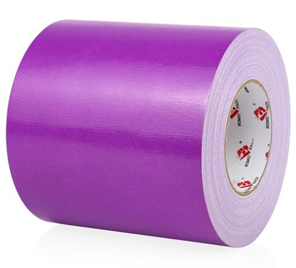 BOMEI PACK 6" Purple Duct Tape Heavy Duty,6 Inch x 60 Yards Purple Wide Rol Tape,Strong Strength,Flexible,No Residue,Waterproof and Tear by Hand,Multi-Use for Indoor & Outdoor Repairs - color: Purple