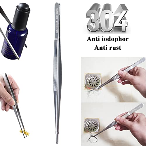 Broom and Dustpan Tweezers Tongs Cleaning Brushes Groove Gap Clean Tool Set 4 Pcs Kitchen Cleaning Brushes mini Kit Multipurpose Small Set for Home Door Window Track Tables Keyboards