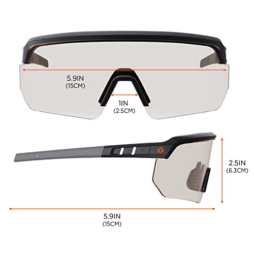 Ergodyne Skullerz Aegir Safety Glasses, ANSI Z87.1+ - color: In/Outdoor Lens