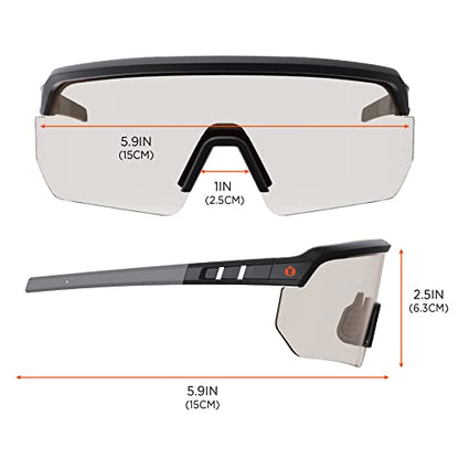 Ergodyne Skullerz Aegir Safety Glasses, ANSI Z87.1+ - color: In/Outdoor Lens