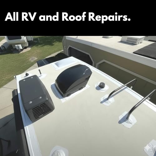 HSS RV Sealant Tape with MicroSealant - Waterproof Commercial Roofing Tape for Roof and RV Repair - UV- & Weatherproof - White - 4 inch x 25 ft. - color: White, size: 4" x 25'