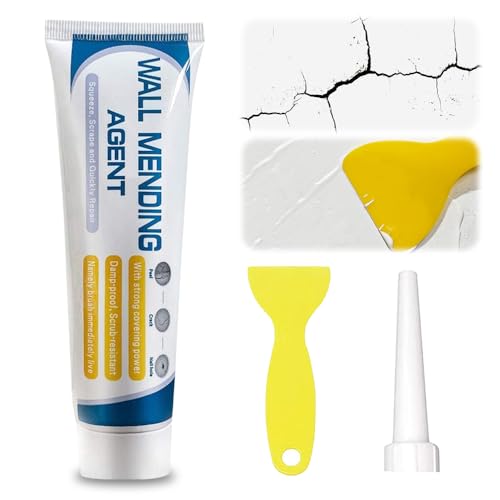 Efficient Drywall Repair Kit with Scraper, 2026 New Multi Functional Wall Patching Paste Spackle for Holes, Cracks, Dents, DIY Home Improvement for Plaster Wood Surfaces (1 PCS) - color: 1 PCS
