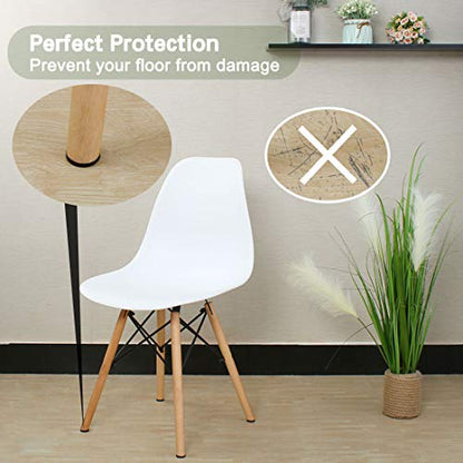 uxcell 70pcs Furniture Pads Round 1" Self-stick Non-slip Anti-scratch Felt Pads Floors Protector Dark Brown - size: 25 x 5mm