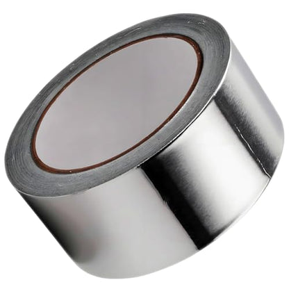 Thicker Aluminum Foil Tape 2-inch x 50Ft Heavy Duty High Temp Silver Tape for HVAC Duct work, Dryer Vent Seal, Car Exhaust Repair, Stove Pipe Wrap, Metal Patch, Heat Insulation, EMI Shield, DIY Crafts - size: 2 Inch X 50 Feet X 4 Mil