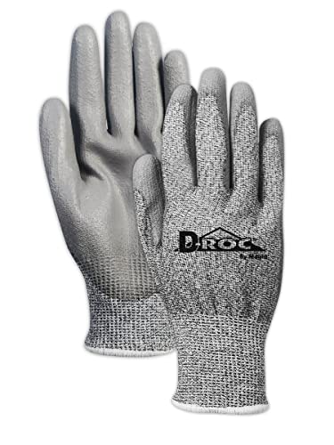 MAGID D-ROC Lightweight Polyurethane Palm Coated Cut Resistant Work Gloves Size 5/XXS - size: 12/XXXL, style: 1 Pair