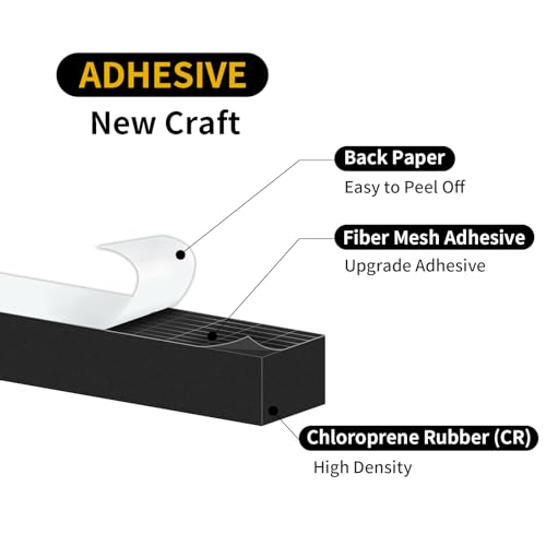 Weather Stripping Door Seal Strip,Door Weather Stripping,Strong Adhesive, Weatherproof, Reduce Noise, Gap Filler, Foam Insulation Tape for Doors and Windows (Black,1/2 in x 3/8 in x 13Ft) - size: 1/2 In x 3/8 In x 13Ft