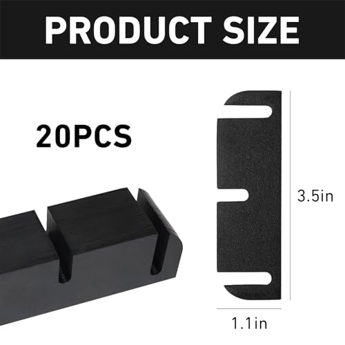 20 Pcs Door Hinge Shims Shims Stainless Steel Metal Shims Coated Adjustable Spacer Parts to Fix Air Leaks, Sticking or Misaligned Doors Repair Replacement Kit