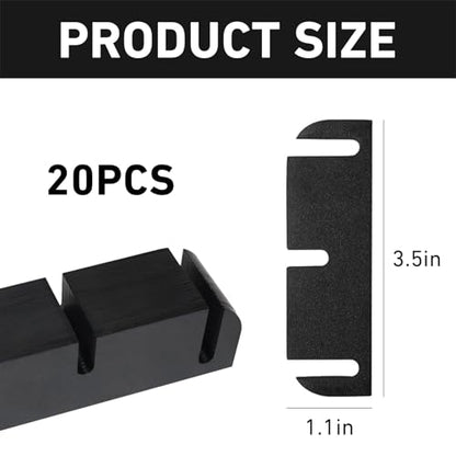 20 Pcs Door Hinge Shims Shims Stainless Steel Metal Shims Coated Adjustable Spacer Parts to Fix Air Leaks, Sticking or Misaligned Doors Repair Replacement Kit