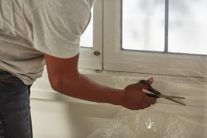 Duck Brand Winter Window Insulation Kit – Window Seal Rolled Shrink Film Covers Up to 15 3’ x 5’ Windows – Window Tape Included – Easy Indoor Installation - Clear - 15-Pack (288069) - size: 15 Windows