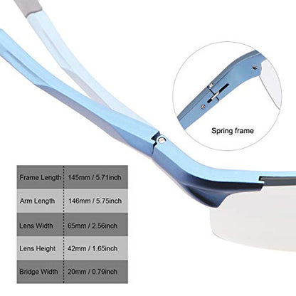 YIMI Men Photochromic Polarized Sports Sunglasses Cycling Fishing Driving Glasses UV Protection Eyeglasses Anti Glare Eyewear - color: 8177 Blue