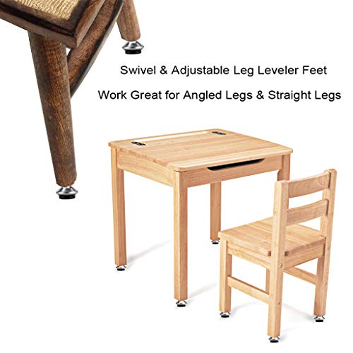 OwnMy M6 Adjustable Swivel Leveling Feet 12 PCS Heavy Duty Furniture Table Legs Swivel Leveler Feets with T-Nut, Swivel Heavy Duty Leveling Legs for Workbench, DIY Projects