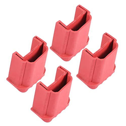 POPETPOP 4pcs Slip Mats for Ladders Non Slip Furniture Pads Staircase Step Treads Ladder for Stairs Outdoor - color: Red