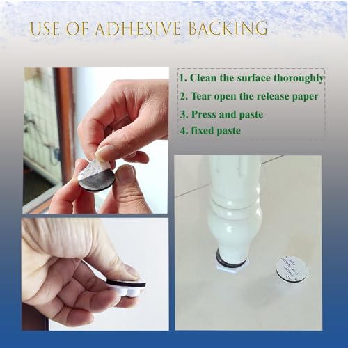 Double Sided Tape, Strong Mounting Tape,Black Self-Adhesive Strong Foam-Pads Include Round(40Pcs) and Rectangular(25Pcs) for Walls Picture, Cars,Office,School and Home.