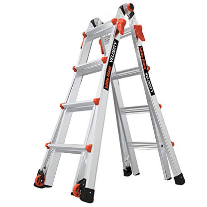 Little Giant Ladders Velocity (17 Ft) Multi-Position Ladder Bundle with Wing Span/Wall Standoff Ladder Accessory - size: 17 Ft., style: Without Levelers