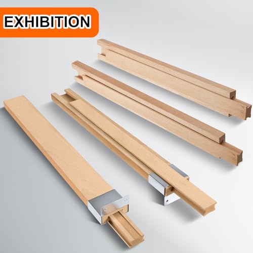 Maitys 2 Pcs Wood Drawer Slides Bottom Mount Classic 22 Inches Center Guide Track with Metal Slide Glides Traditional Wooden Drawer Rails for Dresser Replacement - size: 22 Inches