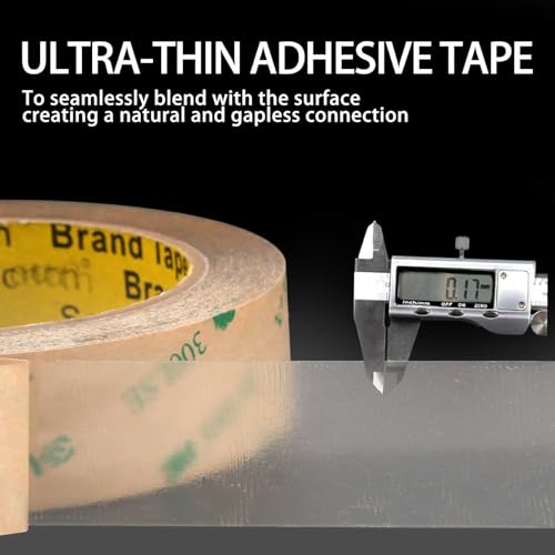 300LSE Double Sided Tape, 1in×45ft Clear Adhesive Mounting Tape Heavy Duty, Removable Picure Hanging Strips, Transparent Scrapbook Stickers, Thin Sticky Tape for Craft, Poster, LED Strips - size: 1in×45ft
