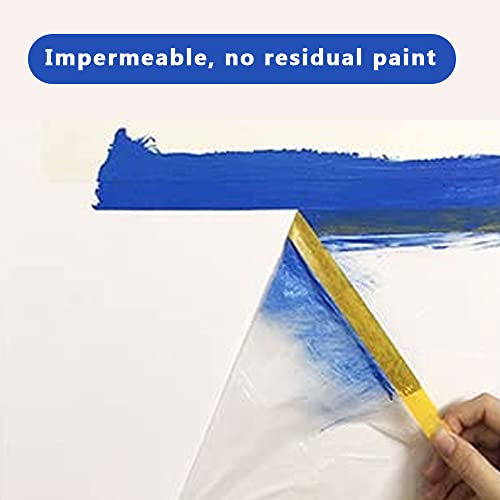 Pre-Taped Masking Film for Painting Painters Plastic Sheeting with Automotive Paint Tape and Drape for Covering Cars, Walls, Windows and Furniture Protection (Size -5 x 65-Feet) - style: 5-feet X 65-feet
