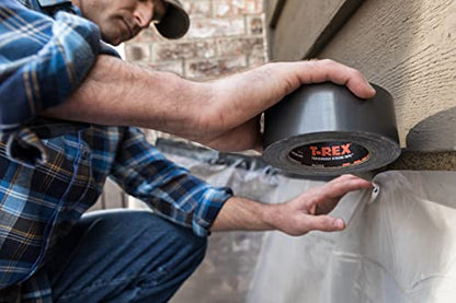 T-Rex Tape Heavy Duty Duct Tape with UV Resistant & Waterproof Backing for Ferociously Strong Repairs, 1.88" x 30 yd, Gunmetal Gray, 6 Rolls - color: Gunmetal Gray, size: 6-Rolls, 30 Yds x 1.88"