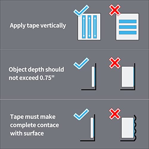 Art3d Double-Sided Tape (10FT), Traceless, Removable, Reusable, Washable - Multipurpose Tape as Seen on TV - size: 1/12" x 1/2" x 10'
